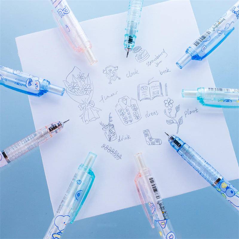 Set 6 Bút Chì Bấm Ngòi 0.5mm Hình Động Vật Hoạt Hình