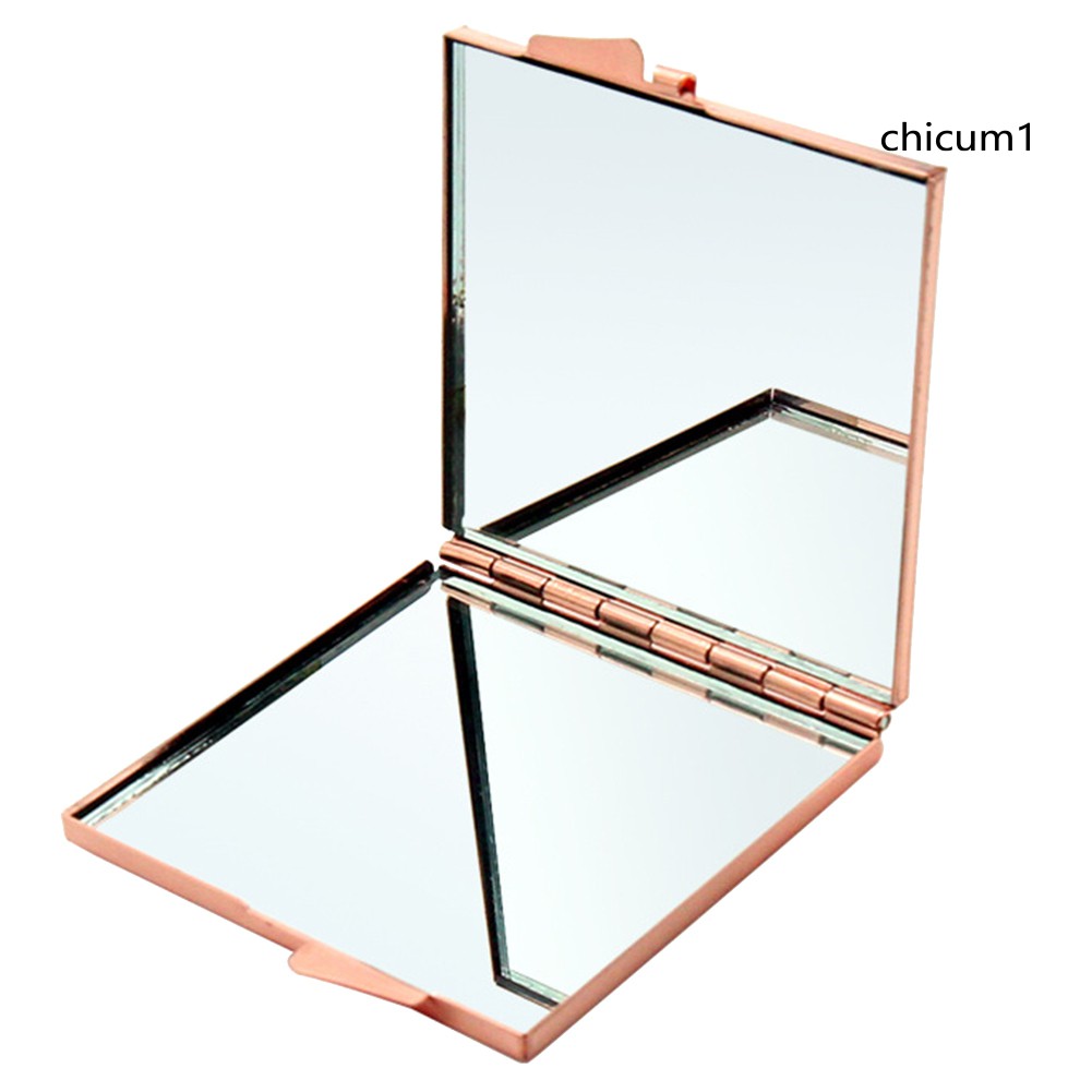 [Hàng mới về] Gương Trang Điểm Cầm Tay Thiết Kế Hình Đầu Mèo / Tròn / Trái Tim / Tròn Có Thể Gấp Gọn