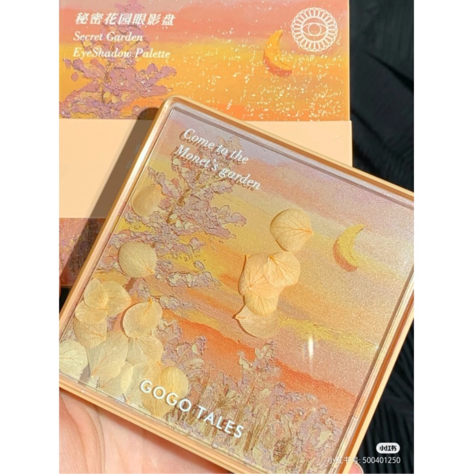 Bảng Phấn Mắt 9 Ô GOGO TALES Hoa Cẩm Tú Cầu Secret Garden GT289 - GOGO TALES
