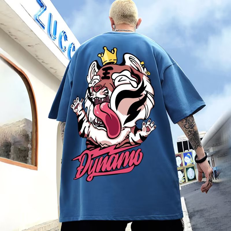 Áo Thun Tay Ngắn Cổ Tròn In Hình Mặt Cười Phong Cách Hip Hop Thời Trang Hàn Quốc Cho Nam