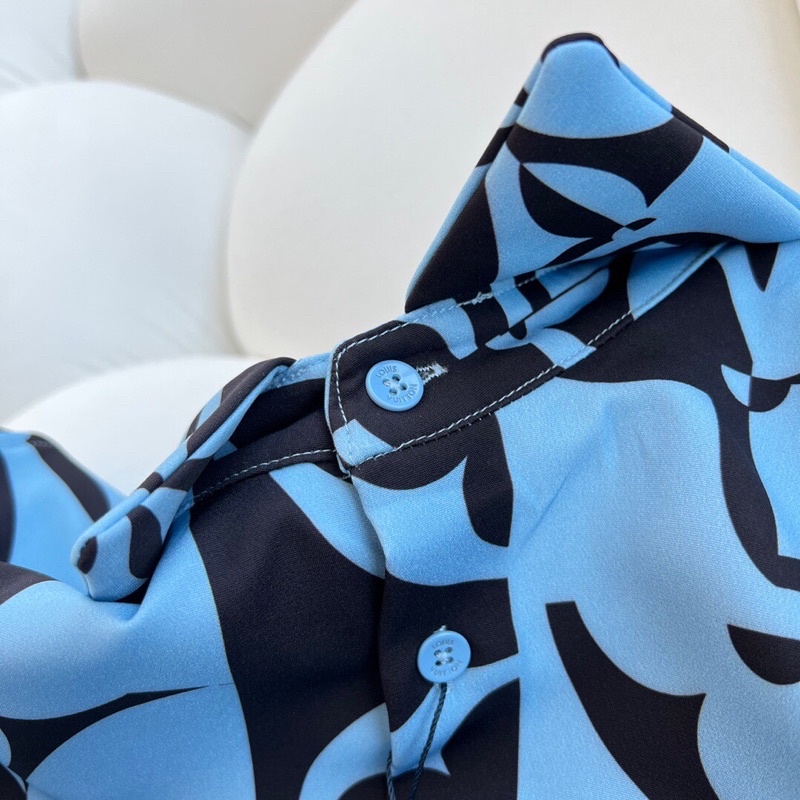 Áo sơ mi nữ dài tay hoạ tiết thương hiệu Louis Vuitton LV 2022 cao cấp