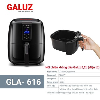 Nồi chiên không dầu - galuz 5.2l gla 616