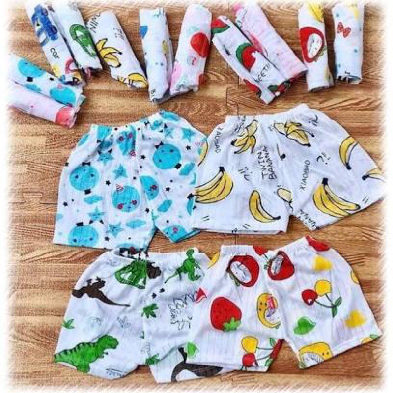 Set 10 quần chục cotton giấy cho bé trai bé gái