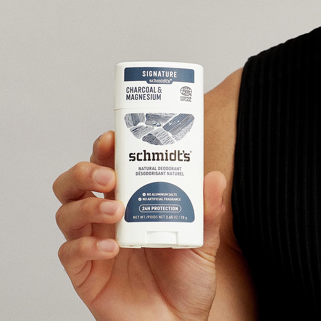 Schmidt's Aluminum Free Natural Deodorant Charcoal + Magnesium - Lăn khử mùi dành cho nam giới và phụ nữ 9.2g