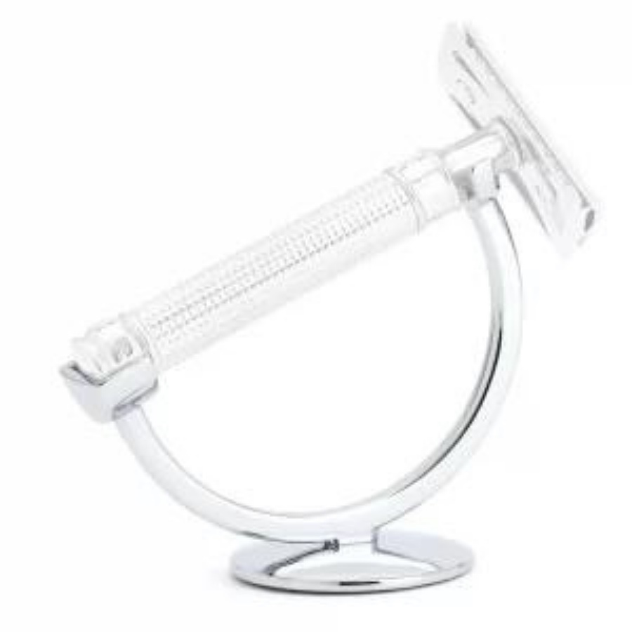 Đế Dao Cạo Râu Edwin Jagger Crescent Chrome Razor Stand