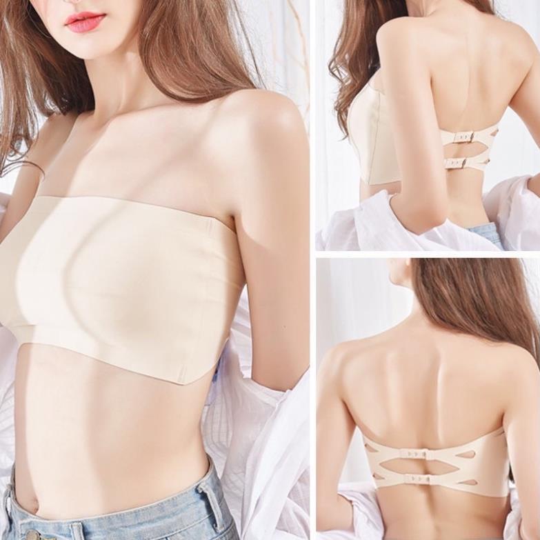 Áo Bra Đúc Su Trơn Không Dây Cài Sau Siêu Mềm Mịn 8883