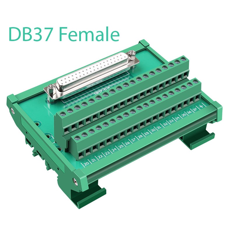 Đầu nối DB37 Terminal vặn vít cài thanh ray dùng cho công nghiệp