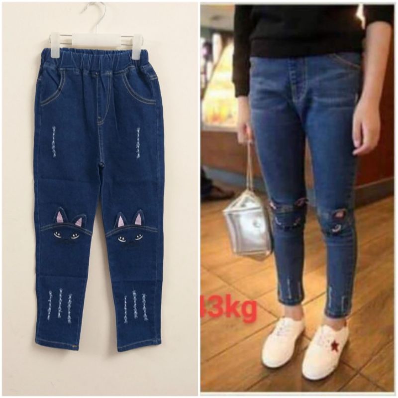 ( liên tục bổ sung lô mới)Quần bò(jeans) dài cho bé gái  size đại 20-40kg