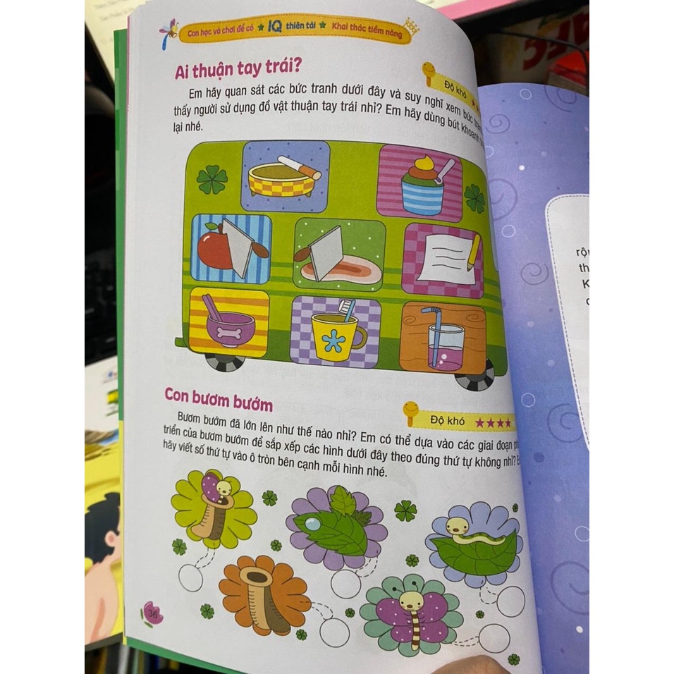 Sách -  Con học và chơi để có IQ thiên tài : Khai thác tiềm năng ( Đinh Tị)