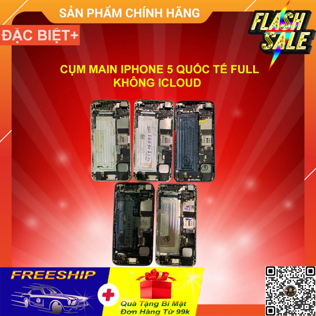 Cụm Main full quốc tế iPhone 5