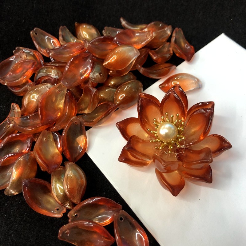 Bộ 20 Hạt Xâu Làm Trang Sức Hình Chiếc Lá 11 * 20mm 20 Cái y15826