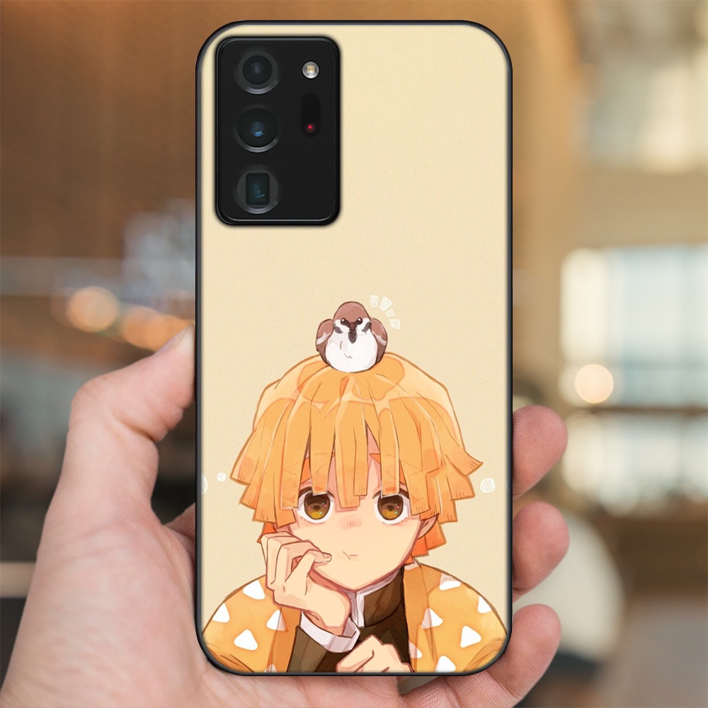 Ốp lưng Samsung Note 20 Ultra viền đen in hình Zenitsu Kimetsu no Yaiba