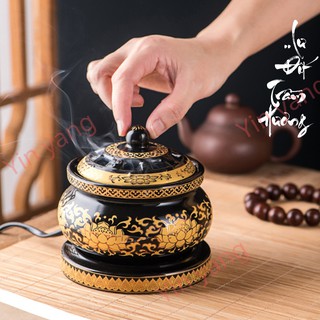 Lò Điện Xông Trầm Có Hẹn Giờ- Lư Xông Trầm Hương Cao Cấp