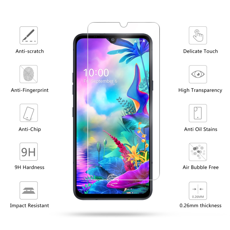 Kính Cường Lực Bảo Vệ Màn Hình Điện Thoại Lg G8 G8S G8X G7 Thinq G6 G5 9h Hd