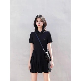 VÁY POLO THAN CHÂN XẾP LY NỮ