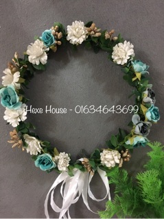 Vòng hoa đội đầu - vải lụa