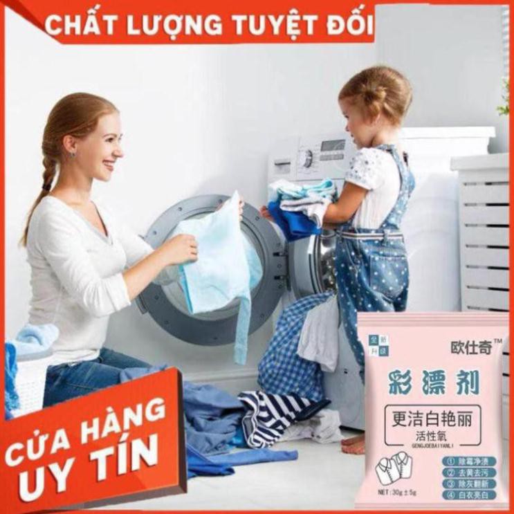 Bột Tẩy Trắng , vết ố ,mốc, chống bay màu, diệt khuẩn quần áo đa năng không độc hại