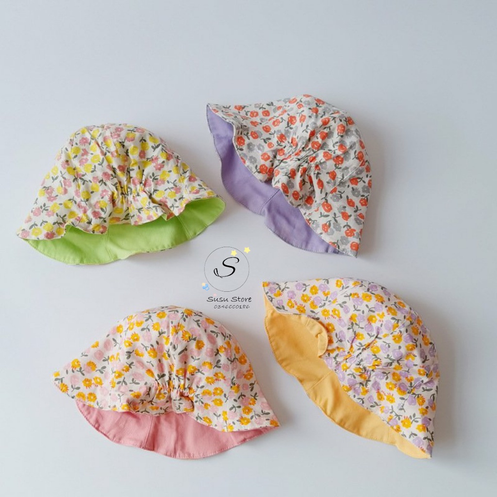 Mup 156 : Mũ vành 2 mặt cho bé ( vòng đầu từ 44-50cm)