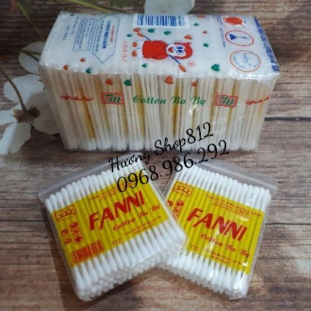 [Mã 267FMCGSALE giảm 8% đơn 500K] 12 gói tăm bông cho bé