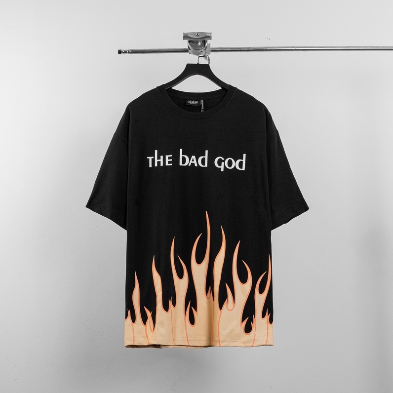 Áo thun tay lỡ The Bad God Golden Fire tee