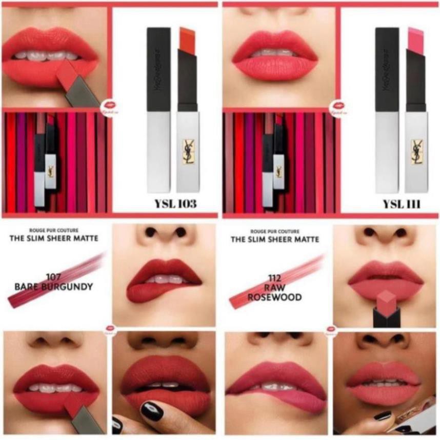 [SALE63]  HG0901 （có bill）Son YSL Rouge Pur Couture The Slim ( fullbox ) HG_STORE99 tutu.hahastore