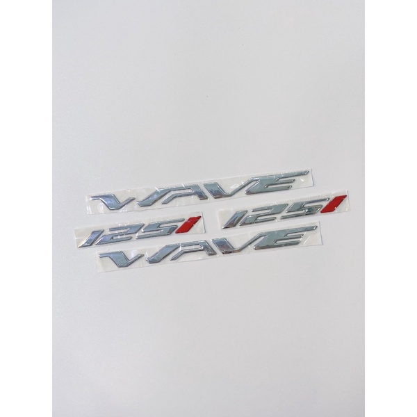 Bộ tem dán xe chữ Wave 125i nổi, mẫu Wave Thái hàng cao cấp có sẵn keo dán