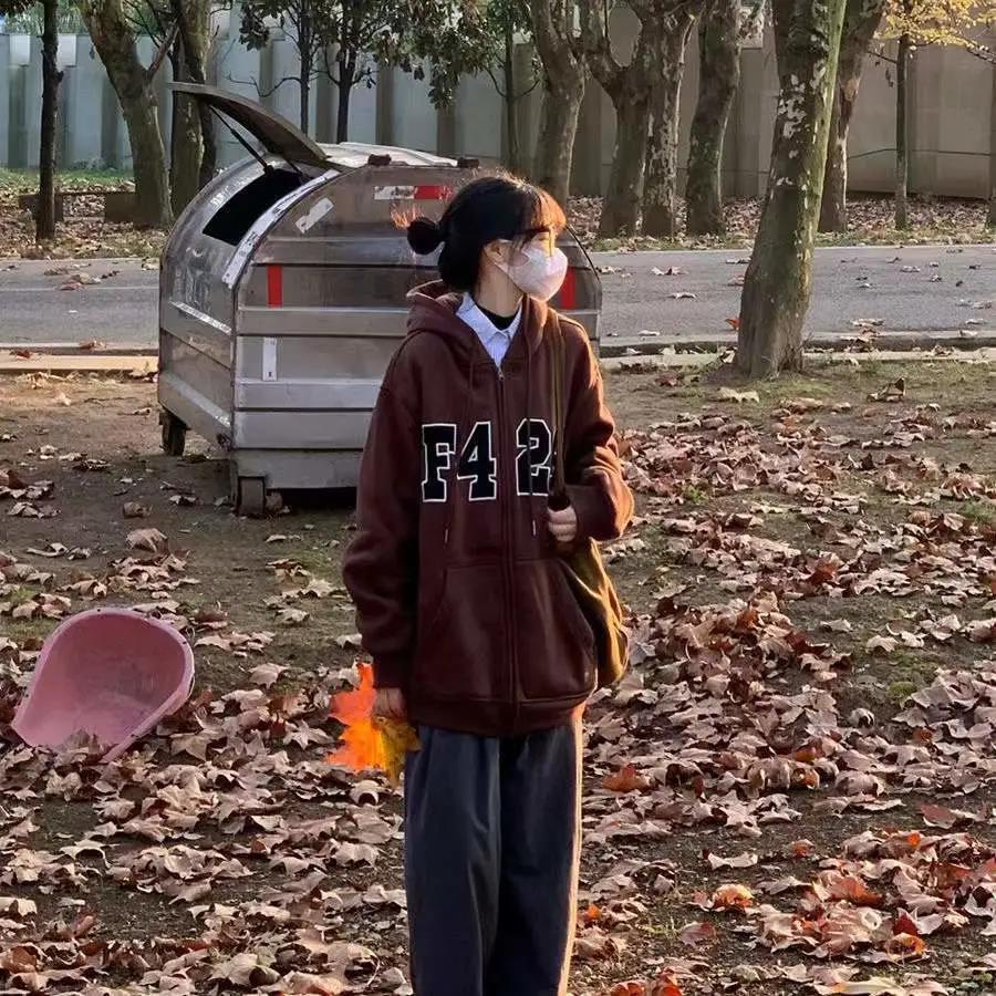 Áo Khoác Bóng Chày Dáng Rộng Dày Dặn Phong Cách Mới Mùa Xuân Dễ Phối Đồ Cho Nữ