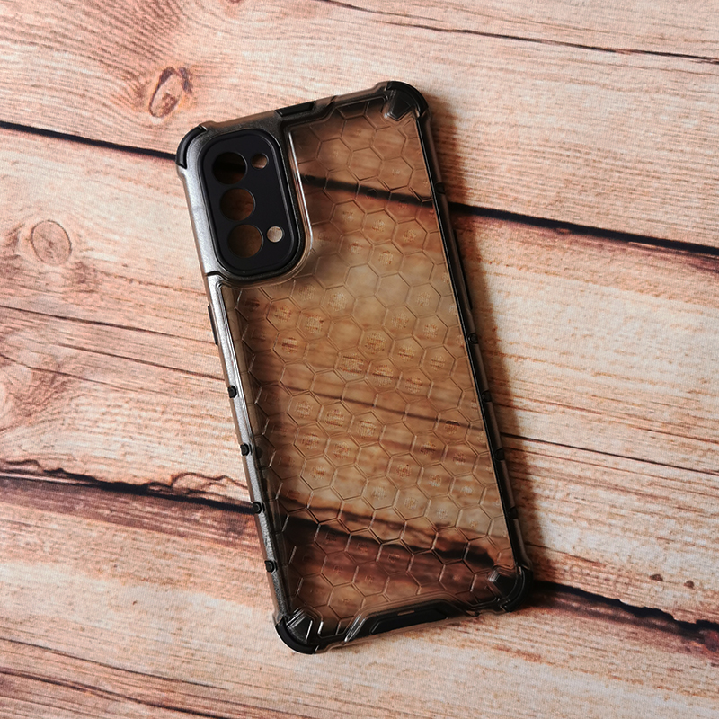Ốp điện thoại chống rơi họa tiết tổ ong cho Oppo Reno 5 5 pro 4 4g
