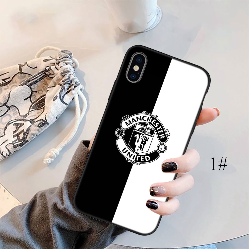 Ốp điện thoại silicon in logo Manchester United Wzi77 thích hợp cho Iphone 13 12 Pro Max Mini Xs Max X