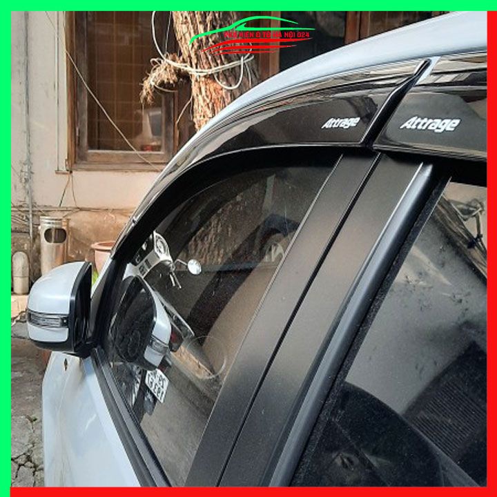 Vè che mưa ô tô Attrage 2016-2021 chỉ inox