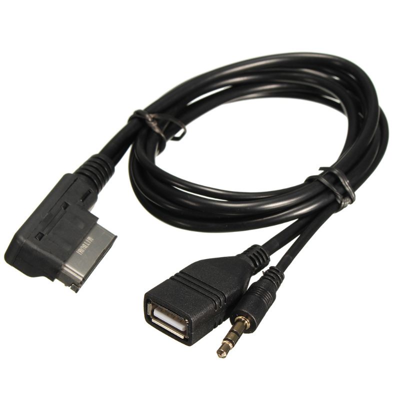 Dây cáp sạc âm thanh AUX MDI AMI MMI 3.5mm cho A6L A8L Q7 A3 A4L A5 A1 S5 Q5