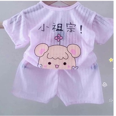 Đồ Bộ Cộc Tay Cho Bé Trai Bé Gái Chất Cotton Giấy Màu Mềm Mát - Quần Áo Trẻ Em Cho Bé Sơ Sinh 3kg Đến 14kg