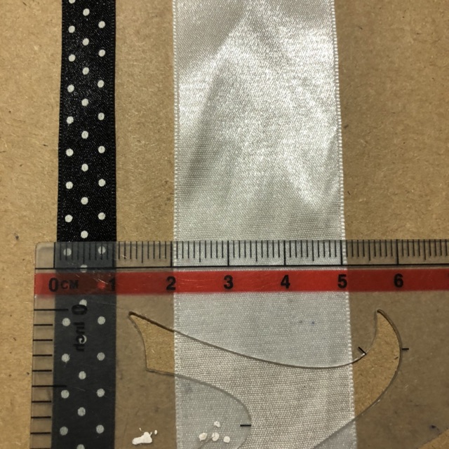 V5B- Dây ruy băng ribon bản to nhiều màu diy cổ áo búp bê