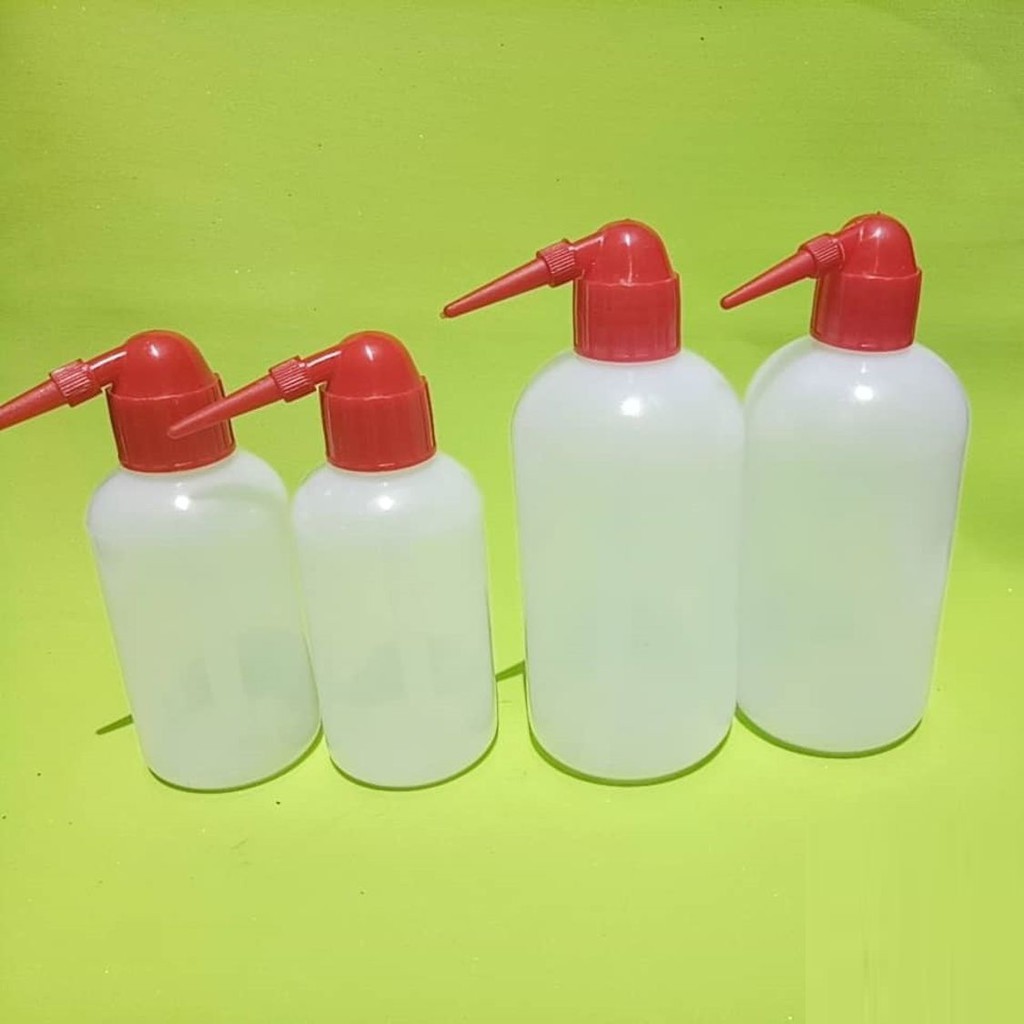 BÌNH TIA NHỰA 250ml, 500ML VÒI NGANG NẮP ĐỎ