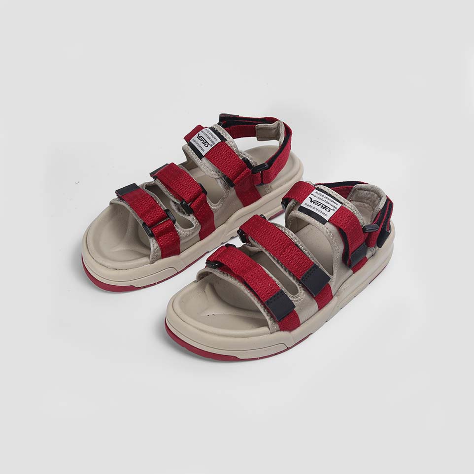 Giày sandal nam nữ NV-1001-đỏ be-Giày Dép Sandal Vento Chính Hãng quay ngang học sinh