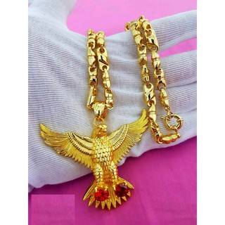 Dây chuyền mặt đại bàng mạ vàng