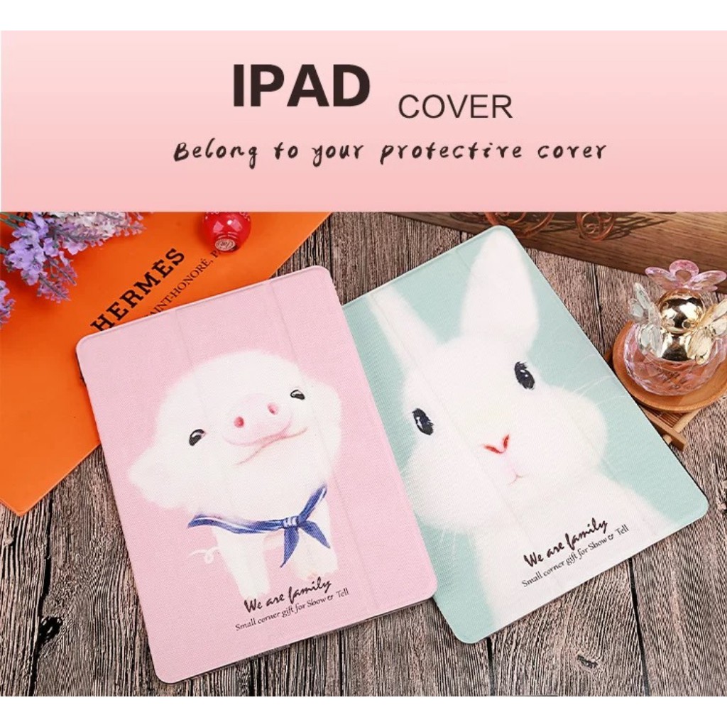 Bao da ipad Silicon hình HeoThỏ cute ốp ipad Air 2/Air 1/Pro 10.5/Air 3/10.2 gen 7/8...MART CASE | BigBuy360 - bigbuy360.vn