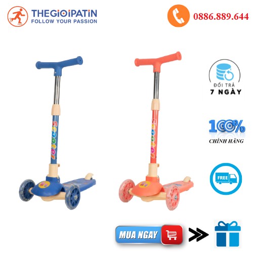 Xe trượt scooter trẻ em HY02, xe scooter chính hãng cho bé