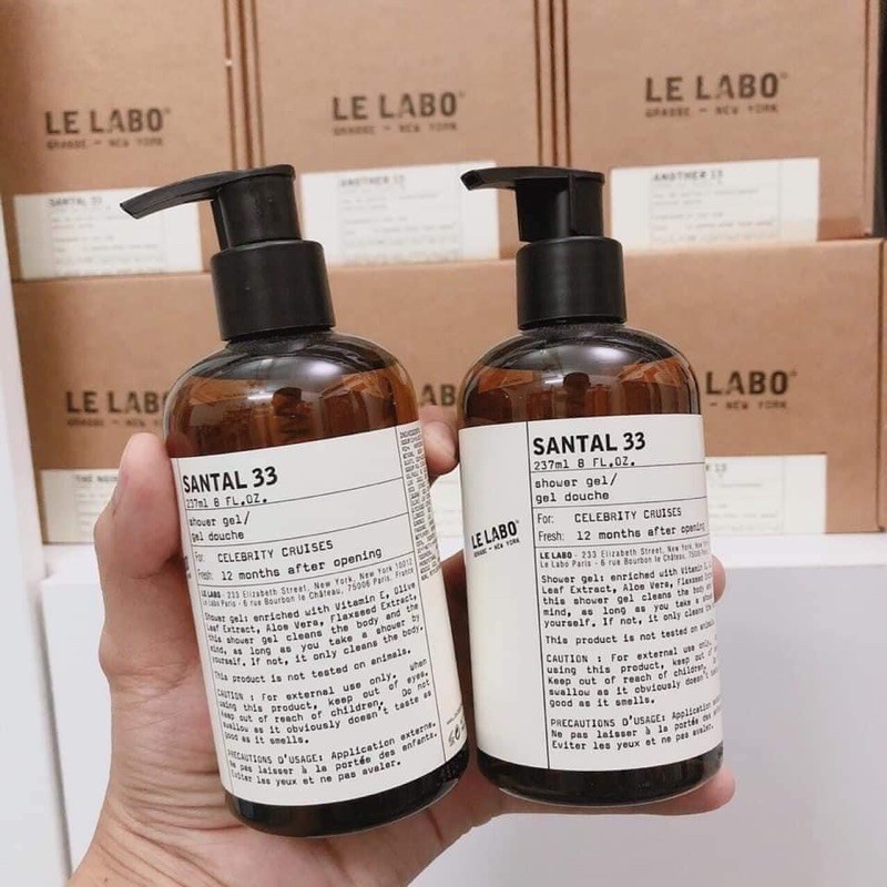 SỮA TẮM NƯỚC HOA LE LABO SANTAL 33 chai 330ml