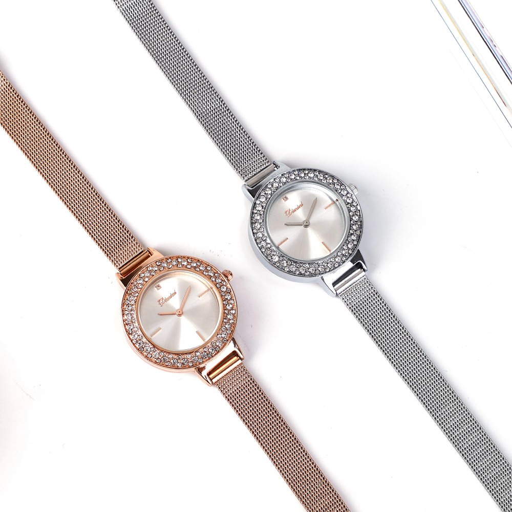 [SANG CHẢNH] Đồng hồ nữ DIMINI 1309 Princess đính đá dây thép lụa nhỏ xinh | BigBuy360 - bigbuy360.vn