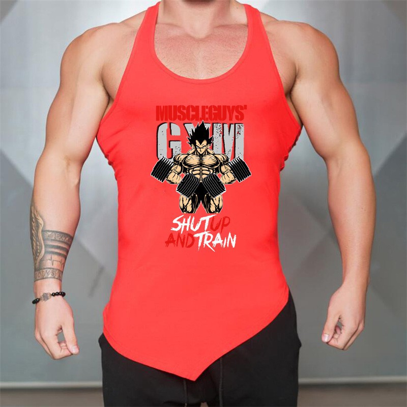 Áo Ba Lỗ Tập Gym In Hình Dragon Ball Cho Nam