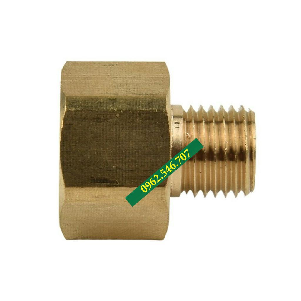 Đầu chuyển bằng Đồng ren 22mm trong sang 14mm ngoài