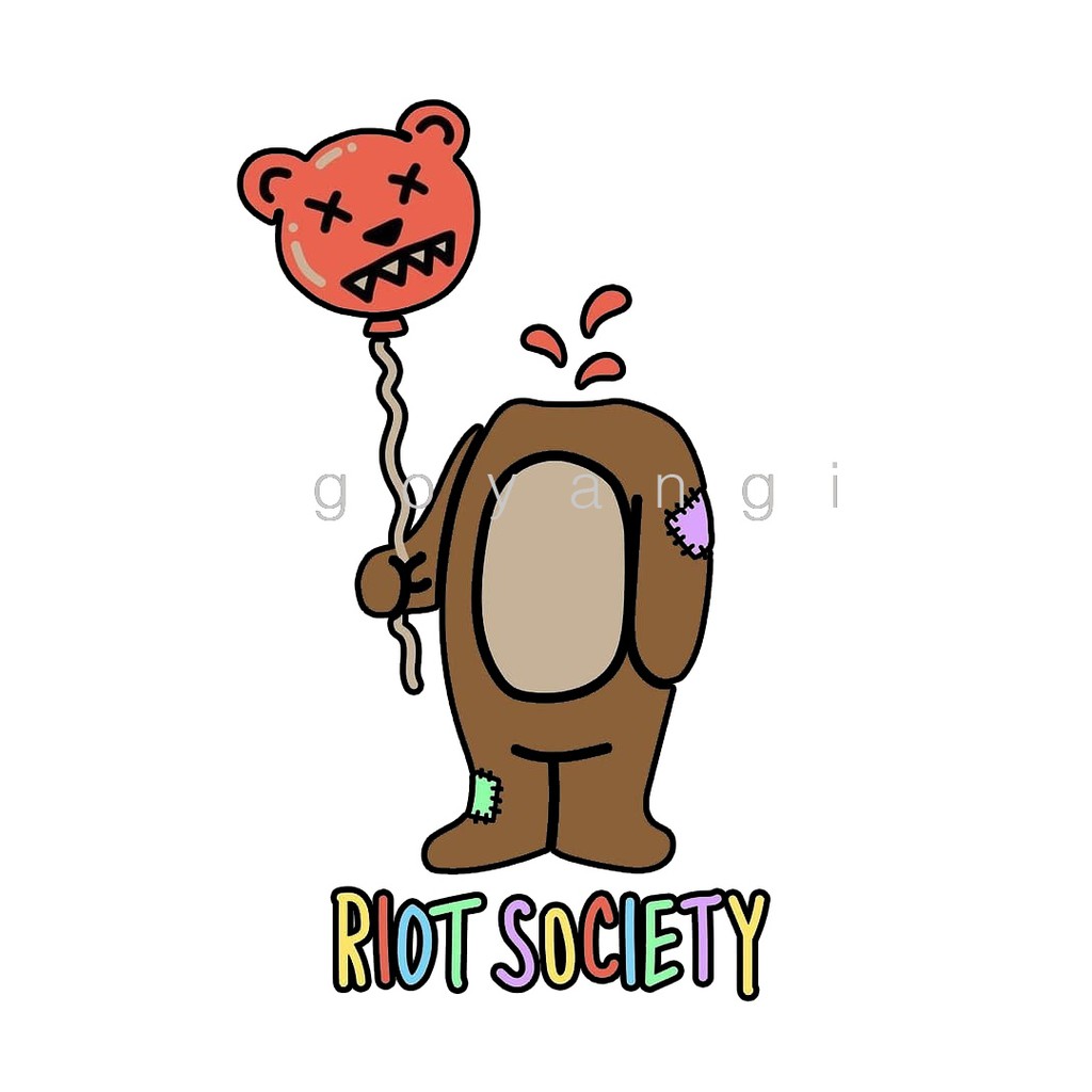 Áo hoodie goyangi Unisex Bubble Bear phong cách Hàn Quốc