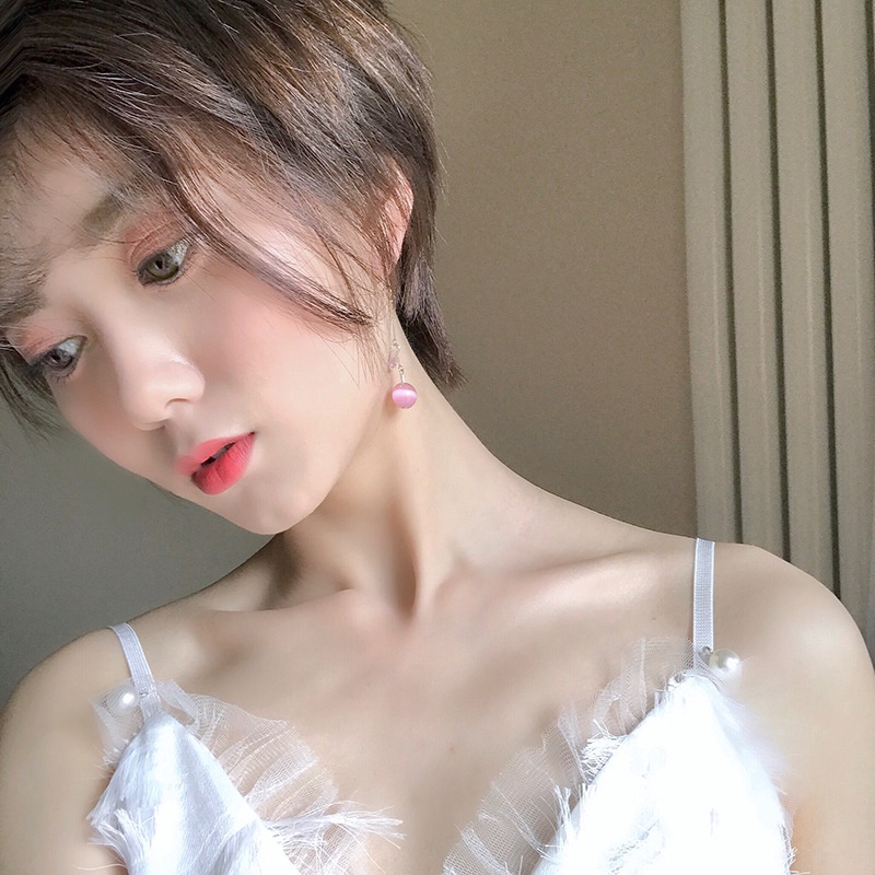 Bông Tai Đính Ngọc Trai Và Hoa Dễ Thương Phong Cách Hàn Quốc Thời Trang Xuân Hè Cho Nữ