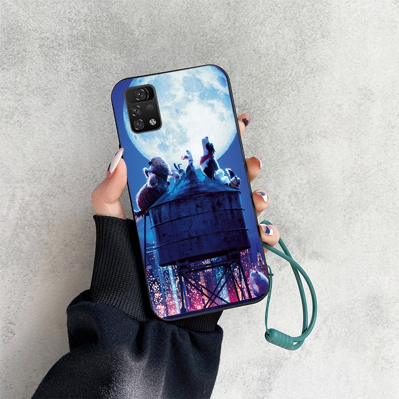 Ốp Điện Thoại In Hoạt Hình Pikachu Kèm Dây Đeo Cho Umidigi A11 Pro Max A11ProMax