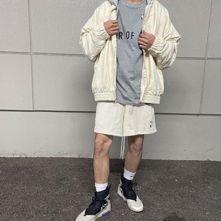 NB Quần short Fear Of God x NBA Basketball chất liệu Cotton thoáng mát, Quần short FOG bản cao cấp Full tag túi