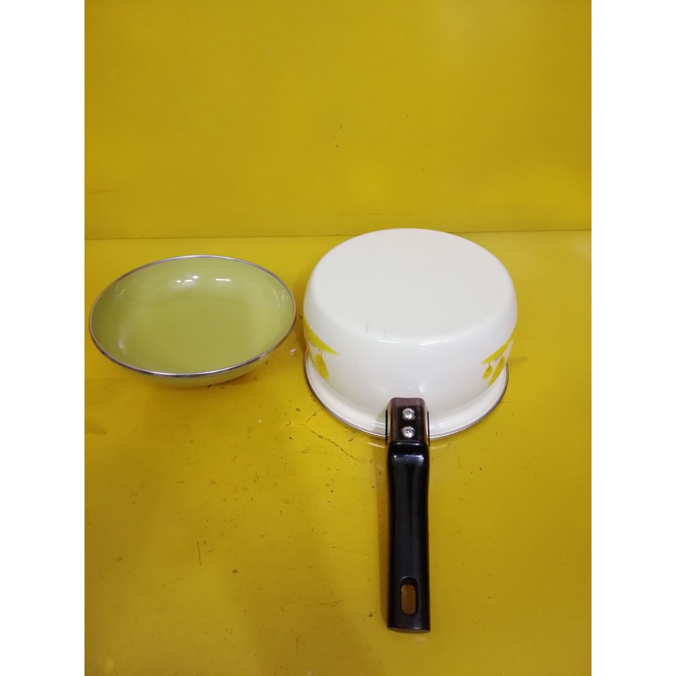 Quánh men chống dính nội địa Nhật, size 18cm, cao 10cm (mã 690), Dùng được bếp từ