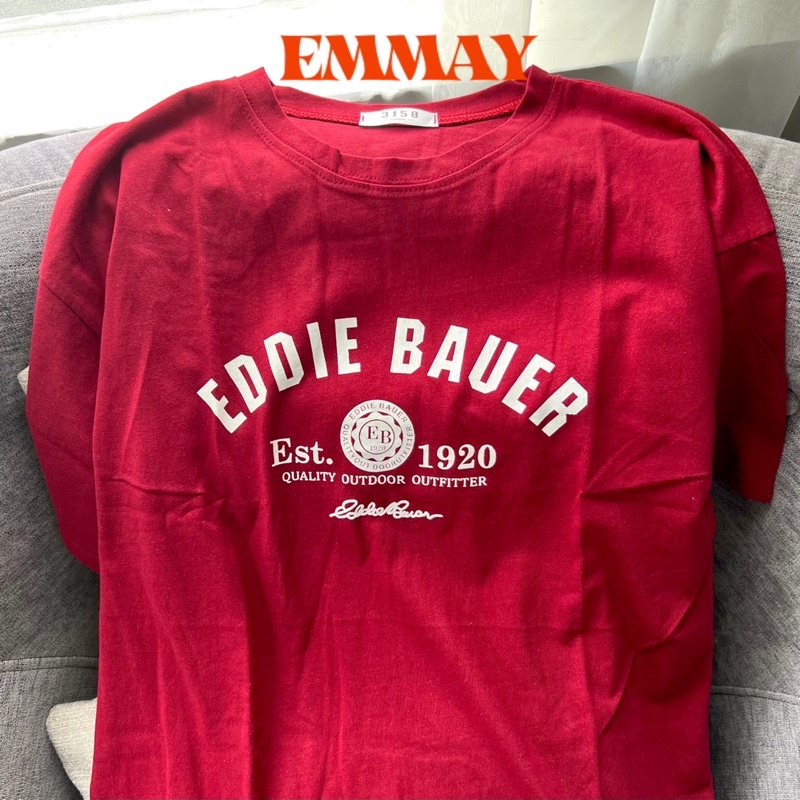 Áo phông nữ, áo thun nữ form rộng cotton cao cấp CHỮ EDDIE Freesize<65kg | BigBuy360 - bigbuy360.vn