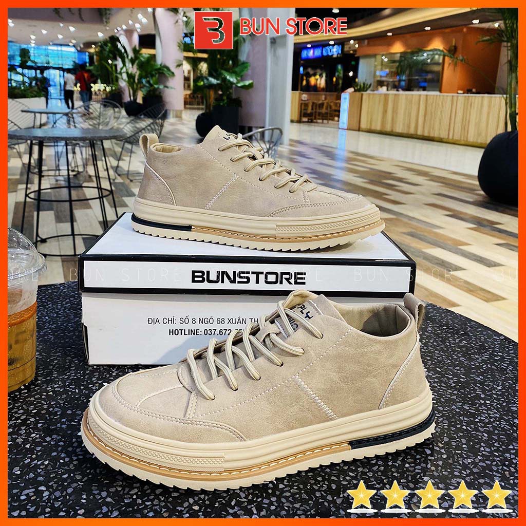 Giày Nam cao cấp Bun Store - Giày da Nam Sneaker thời trang sang xịn G9823N