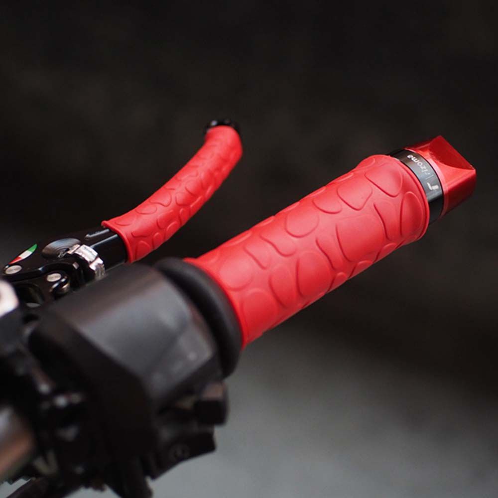 Vỏ Bọc Tay Lái Xe Mô Tô Bằng Cao Su Silicone Mềm Chống Trượt Nhiều Màu Tùy Chọn